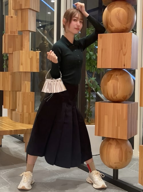 LACOSTE スカート ミディプリーツスカート : ZOZOTOWN Yahoo!店 - 通販