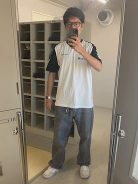 「VANS（バンズ）のアイテム（スニーカー）」を使った、syuwatannさん（メンズ・165cm）の夏コーディネート