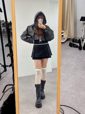 「アイテム（パーカー）」を使った、ᴋᴀɴᴀᴜさん（レディース・165cm）の夏コーディネート