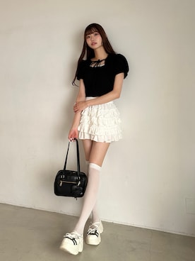 「アイテム（ショルダーバッグ）」を使った、ᴋᴀɴᴀᴜさん（レディース・165cm）の夏コーディネート