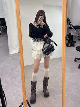 「アイテム（ブーツ）」を使った、ᴋᴀɴᴀᴜさん（レディース・165cm）の夏コーディネート