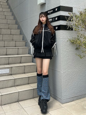 「アイテム（レッグウォーマー）」を使った、ᴋᴀɴᴀᴜさん（レディース・165cm）の秋コーディネート