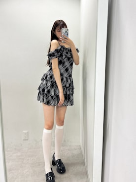 「OLIVE des OLIVE（オリーブデオリーブ）のアイテム」を使った、ᴋᴀɴᴀᴜさん（骨格ナチュラル・レディース・165cm）の夏コーディネート