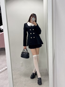 「アイテム（ノーカラージャケット）」を使った、ᴋᴀɴᴀᴜさん（レディース・165cm）の夏コーディネート
