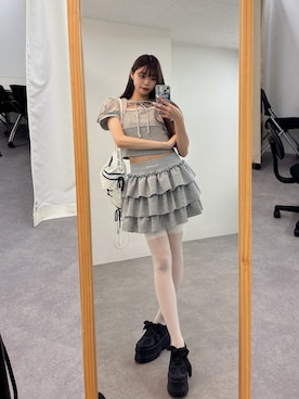 「アイテム（バックパック/リュック）」を使った、ᴋᴀɴᴀᴜさん（レディース・165cm）の夏コーディネート
