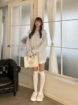 「ガーリーコーデ」｜ᴋᴀɴᴀᴜさん（レディース・165cm）の冬コーディネート