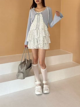 「春ワンピ」｜ᴋᴀɴᴀᴜさん（レディース・165cm）の夏コーディネート