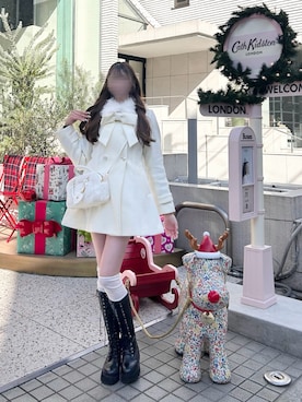 「アイテム（ステンカラーコート）」を使った、ᴋᴀɴᴀᴜさん（レディース・165cm）の冬コーディネート