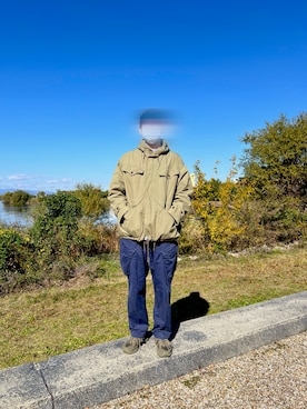 「アイテム（ミリタリージャケット）」を使った、zarazarameさん（メンズ・188cm）の秋コーディネート