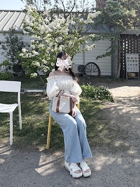 「MERCURYDUO（マーキュリーデュオ）のアイテム」を使った、ha____kuさん（レディース・156cm）の春コーディネート