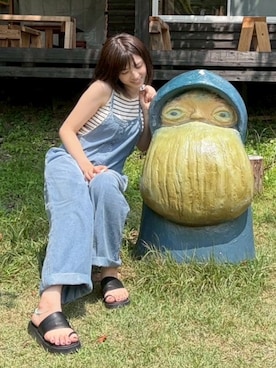 「アイテム（サロペット/オーバーオール）」を使った、ayumiさん（骨格ウェーブ・レディース・158cm）の秋コーディネート