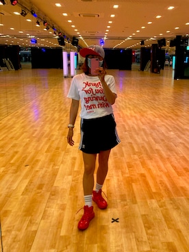 「ZUMBA」｜「アイテム（キャップ）」を使った、SAYU さん（レディース・156cm）の春コーディネート