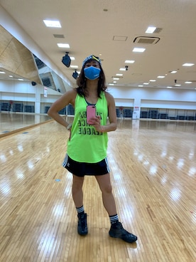 「ZUMBA」｜「アイテム（キャップ）」を使った、SAYU さん（レディース・156cm）の春コーディネート