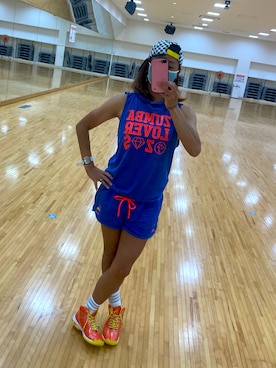 「ZUMBA」｜SAYU さん（レディース・156cm）の夏コーディネート