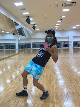 「ZUMBA」｜SAYU さん（レディース・156cm）の夏コーディネート