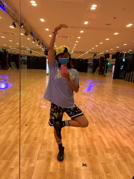 「ZUMBA」｜「アイテム（キャップ）」を使った、SAYU さん（レディース・156cm）の夏コーディネート