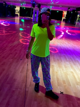 「ZUMBA」｜「アイテム（キャップ）」を使った、SAYU さん（レディース・156cm）の春コーディネート