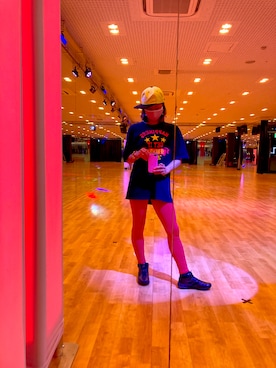 「ZUMBA」｜「アイテム（キャップ）」を使った、SAYU さん（レディース・156cm）の春コーディネート