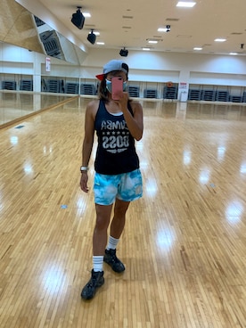 「ZUMBA」｜SAYU さん（レディース・156cm）の夏コーディネート