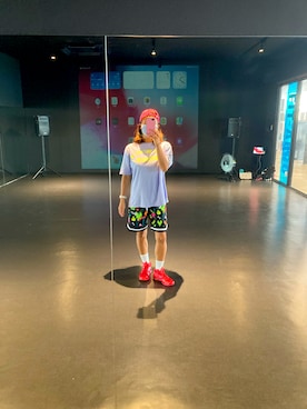 「ROXY（ロキシー）のアイテム（帽子）」を使った、SAYU さん（レディース・156cm）の秋コーディネート