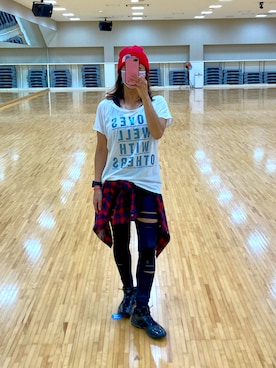 「ZUMBA」｜SAYU さん（レディース・156cm）の冬コーディネート