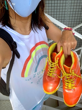 「ZUMBA」｜「アイテム（パンツ）」を使った、SAYU さん（レディース・156cm）の春コーディネート