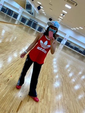 「ZUMBA」｜「アイテム（キャップ）」を使った、SAYU さん（レディース・156cm）の冬コーディネート