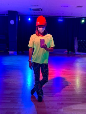 「ZUMBA」｜「アイテム（帽子）」を使った、SAYU さん（レディース・156cm）の秋コーディネート