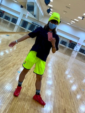 「ZUMBA」｜「アイテム（帽子）」を使った、SAYU さん（レディース・156cm）の秋コーディネート