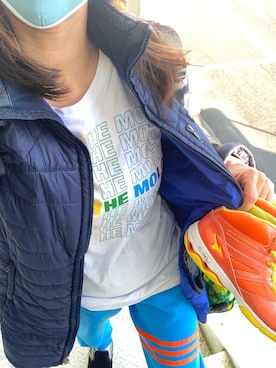「patagonia」｜「アイテム（スウェットパンツ）」を使った、SAYU さん（レディース・156cm）の冬コーディネート