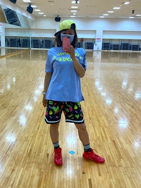 「ZUMBA」｜「アイテム（キャップ）」を使った、SAYU さん（レディース・156cm）の春コーディネート