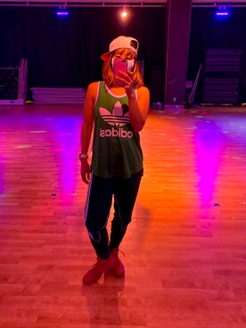 「ZUMBA」｜「アイテム（キャップ）」を使った、SAYU さん（レディース・156cm）の冬コーディネート