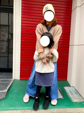 「RUUBON」｜「アイテム（帽子）」を使った、SAYU さん（レディース・156cm）の秋コーディネート