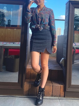 Denさん（レディース・153cm）の秋コーディネート