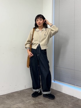 「カーディガン」｜ぴぴゆかぴさん（レディース・152cm）の秋コーディネート