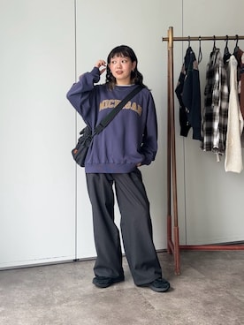 「アイテム（ボストンバッグ）」を使った、ぴぴゆかぴさん（レディース・152cm）の夏コーディネート