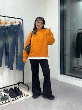 「アイテム（ボストンバッグ）」を使った、ぴぴゆかぴさん（レディース・152cm）の秋コーディネート