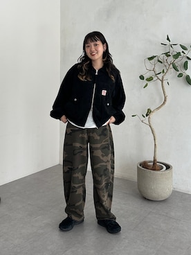 「アイテム（ブルゾン）」を使った、ぴぴゆかぴさん（レディース・152cm）の秋コーディネート