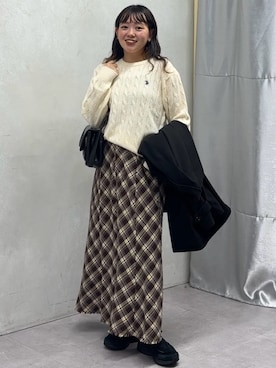 「アイテム（その他アウター）」を使った、ぴぴゆかぴさん（レディース・152cm）の秋コーディネート