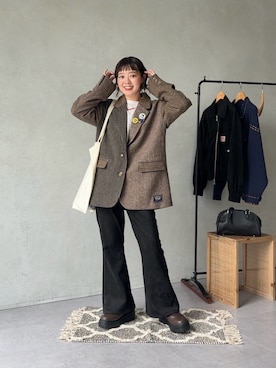 「アイテム（トートバッグ）」を使った、ぴぴゆかぴさん（レディース・152cm）の夏コーディネート
