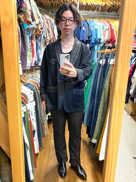 「TACASI（タキャシ）のアイテム」を使った、sakuさん（メンズ・170cm）の夏コーディネート