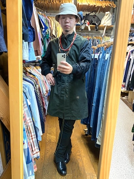「HBNS（ハバノス）のアイテム（Tシャツ/カットソー）」を使った、sakuさん（メンズ・170cm）の夏コーディネート