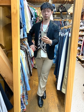 「Noritakeのアイテム」を使った、sakuさん（メンズ・170cm）の春コーディネート