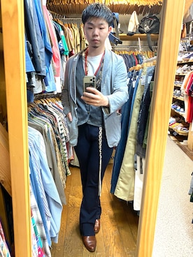 「OSHKOSH（オシュコシュ）のアイテム（トップス）」を使った、sakuさん（メンズ・170cm）の春コーディネート