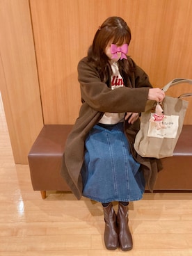 「アイテム（ステンカラーコート）」を使った、kotoeさん（レディース・161cm）の春コーディネート