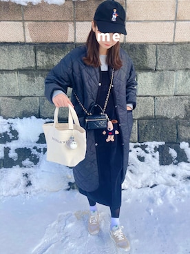 「PUMA（プーマ）のアイテム（レッグウェア）」を使った、kotoeさん（レディース・161cm）の冬コーディネート