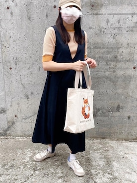 「hummel（ヒュンメル）のアイテム」を使った、kotoeさん（レディース・161cm）の夏コーディネート