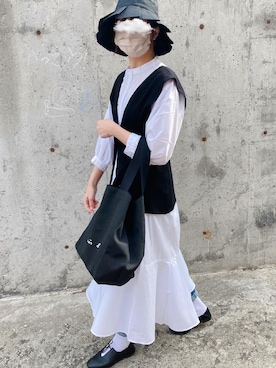 「ごきげんウィーク」｜「アイテム（スリッポン）」を使った、kotoeさん（レディース・161cm）の春コーディネート