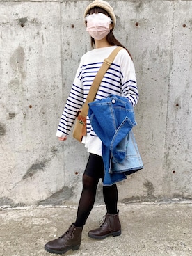 「AMBIDEX（アンビデックス）のアイテム（帽子）」を使った、kotoeさん（レディース・161cm）の秋コーディネート