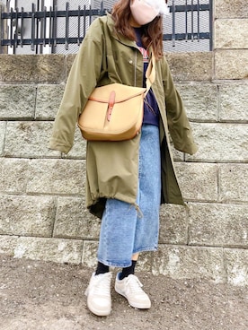 「hummel（ヒュンメル）のアイテム（スニーカー）」を使った、kotoeさん（レディース・161cm）の春コーディネート